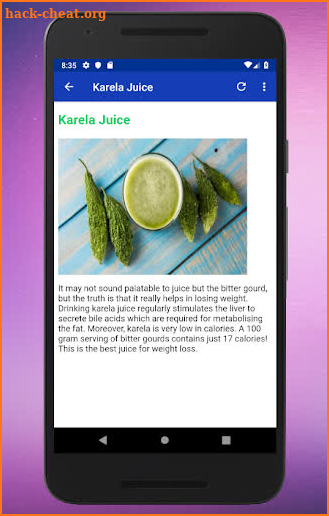 Fat Burning Juice screenshot