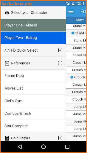 FAT - SFV & USF4 Frame Data screenshot