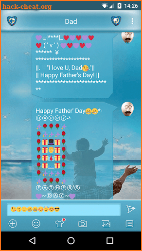 Father’s Day Emoji Art Free screenshot