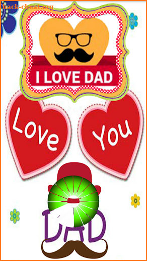 Father's Day Stickers Pack On Photo Greetings screenshot