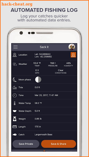 Fatsack Outdoors- Fishing Log & Tournament App screenshot