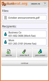 FaxFile - Send Fax from phone screenshot