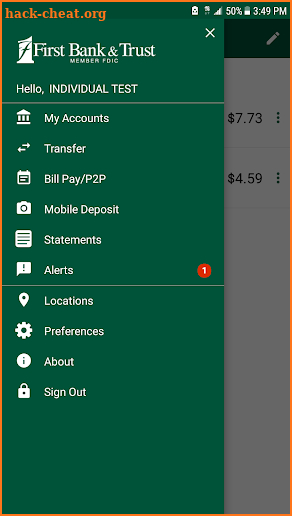 FB&T Mobile Banking screenshot