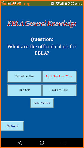 FBLA Trivia screenshot