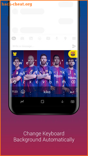 FC Barcelona Official Keyboard screenshot