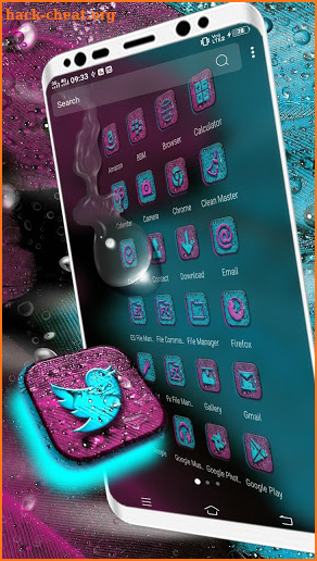 Feather Water Drop Launcher Theme screenshot