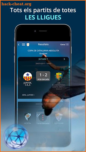 Federació Catalana Futbol FCF screenshot