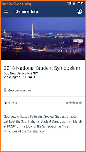 Federalist Society Events screenshot