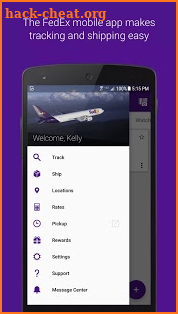 FedEx screenshot