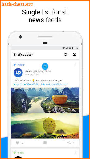 Feedster - News Feeds, Multi Social Media screenshot