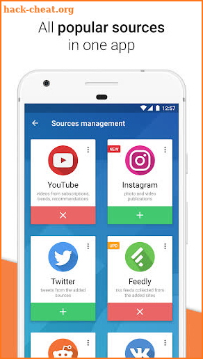 Feedster - News Feeds, Multi Social Media screenshot