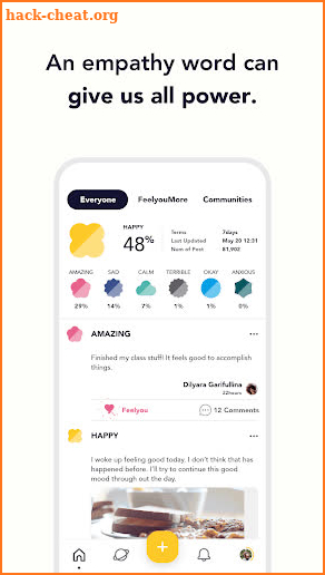 Feelyou: Social mood diary screenshot