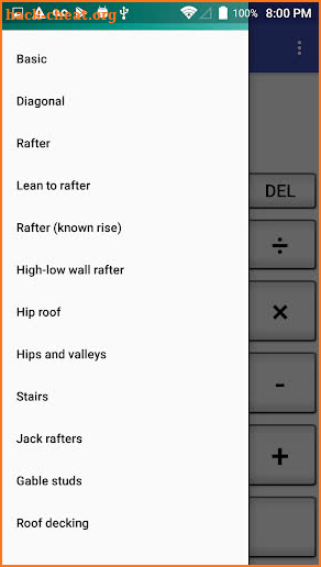 Feet and inch construction calculator PRO screenshot