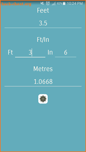 Feet Meters Converter screenshot