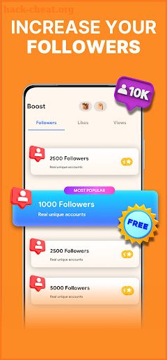 Feko: followers for instagram screenshot