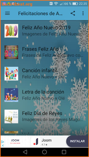 Felicitaciones Año Nuevo 2019 screenshot