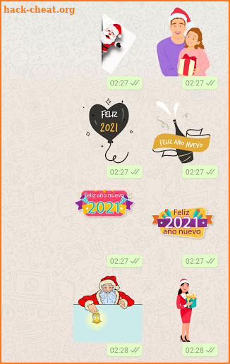 Feliz año nuevo 2021 pegatinas para Whatsapp screenshot