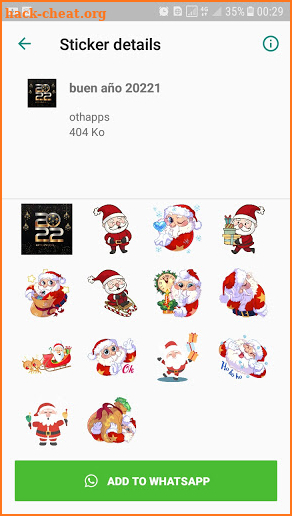 Feliz año nuevo 2022 WAStickerApps screenshot