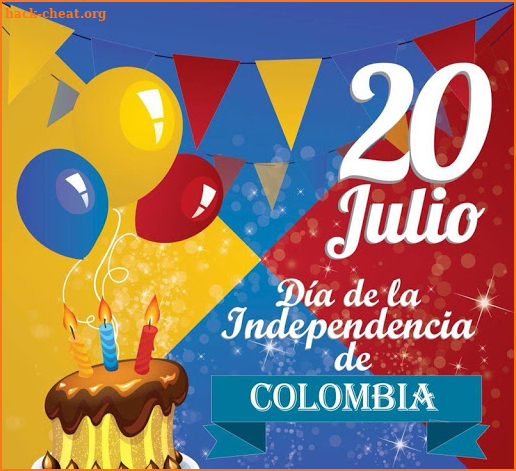 Feliz día de la independencia Colombia 20 de Julio screenshot