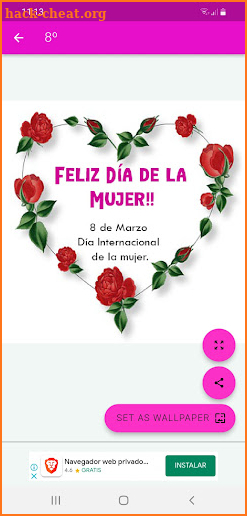 Feliz Día de la Mujer screenshot