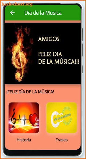 Feliz Dia de la Musica screenshot