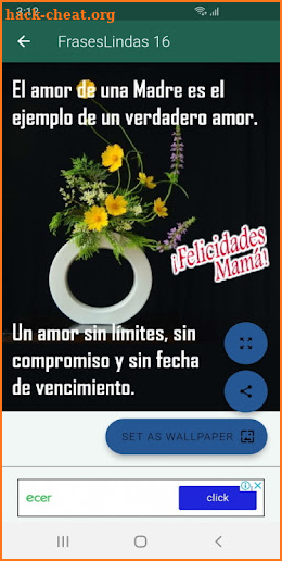 Feliz día de las madres screenshot