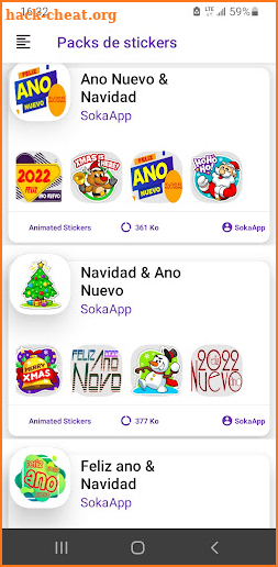 Feliz Navidad Feliz año nuevo 2022 Stickers screenshot