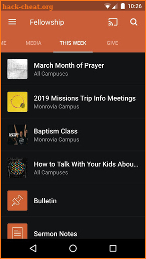 Fellowship Church screenshot