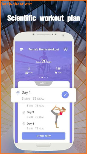 Female Home Workout—free fitness app & weight loss screenshot