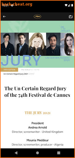 Festival de Cannes – Official screenshot