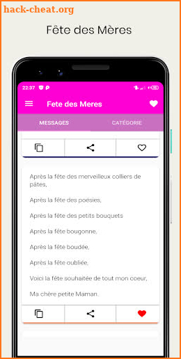 Fête des Mères 2021 screenshot