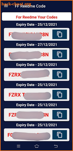 ff redeem codes screenshot