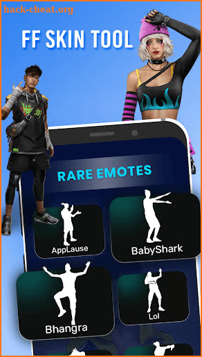 FFF FF Skin Tool, Elite pass Bundles, Emote, skin screenshot