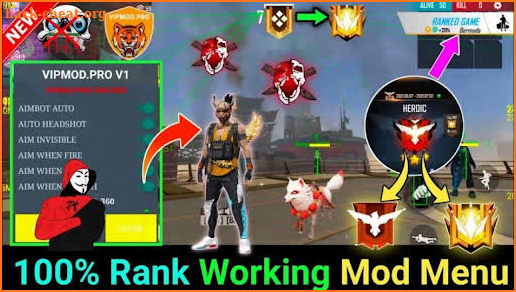 FFH4X Mod Menu Fire FF-GUIDE screenshot