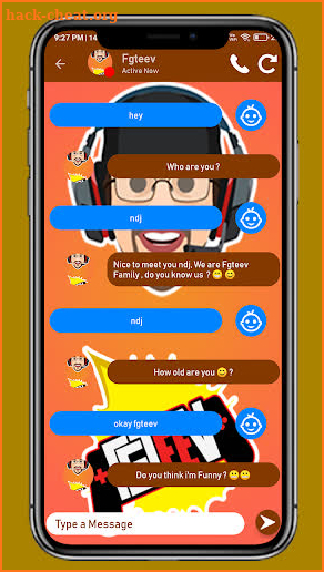 Fgteev Family Fake Video Call & Chat (No Ads) screenshot