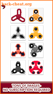 Fidget Spinner Color by Number: Pixel Art No.Color screenshot