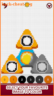 Fidget Spinner Color by Number: Pixel Art No.Color screenshot