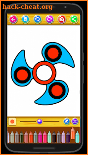 Fidget Spinner Coloring Book & Drawing Game screenshot