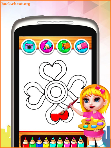 Fidget Spinner Coloring Book & Drawing Kids Game screenshot