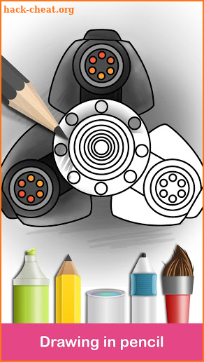 Fidget Spinner Coloring Books screenshot