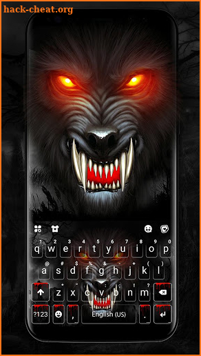 Fierce Wolf Keyboard Theme screenshot