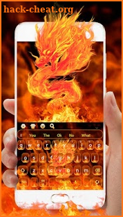 Fiery Dragon Keyboard Theme screenshot