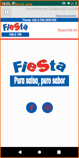 FIESTA 106.5 FM CENTER screenshot