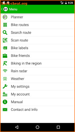 Fietsknoop bike your own route screenshot