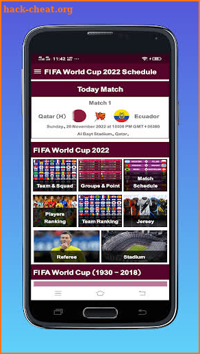 FIFA World Cup - 2022 Fixture screenshot