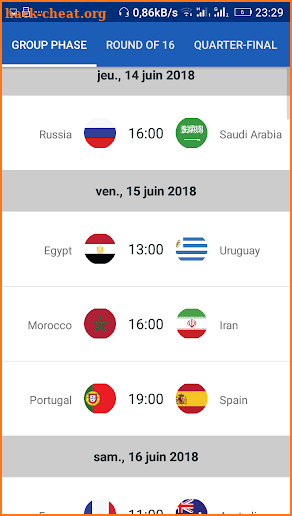 FIFA World Cup Schedule & Score screenshot