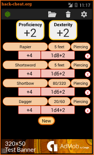 Fifth Edition Character Sheet screenshot