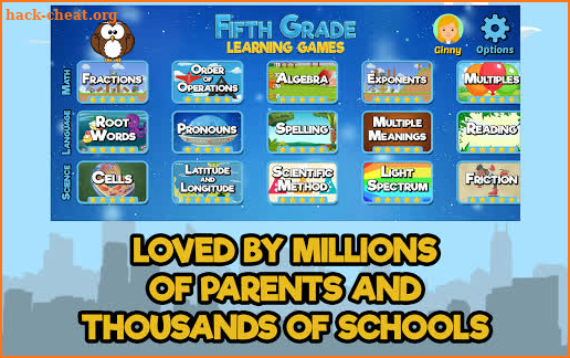 Fifth Grade Learning Games (School Edition) screenshot