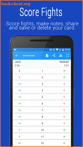 Fight Score (Boxing Scorecard) screenshot