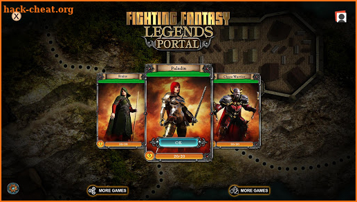 Fighting Fantasy Legends Portal screenshot